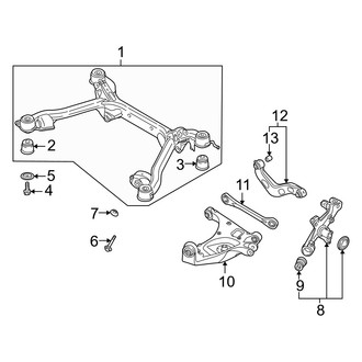 Audi OE - Rear Suspension - Suspension Components (Cabriolet)