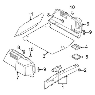 Audi OE - Rear Body & Floor - Interior Trim (Convertible)