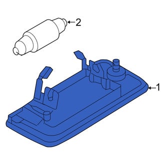 Audi OE - Rear Left License Plate Light Assembly