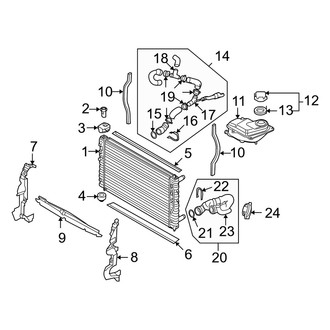 Audi OE - Cooling - Radiator & Components (Main), (Convertible)