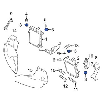 Audi OE - Radiator Insulator