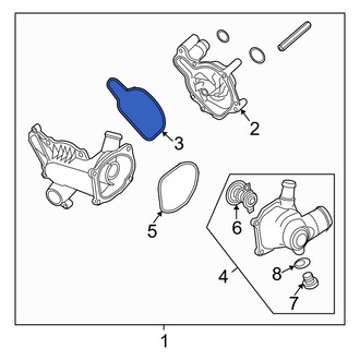 Audi OE - Engine Water Pump Gasket