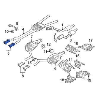 Audi OE - Exhaust Muffler Clamp