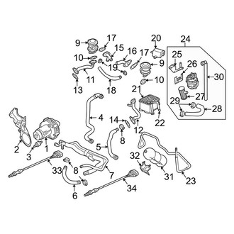 Audi OE - Emission System - Emission Components (Convertible)