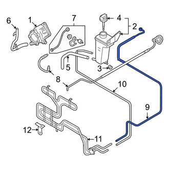Audi OE - Power Steering Return Hose