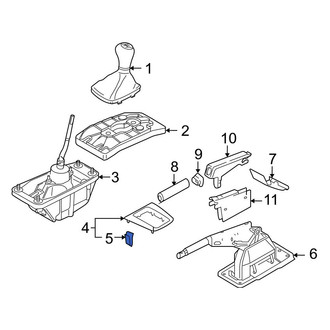 Audi OE - Automatic Transmission Shift Cover Plate Clip