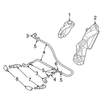 Audi OE - Front Lamps - Washer Components