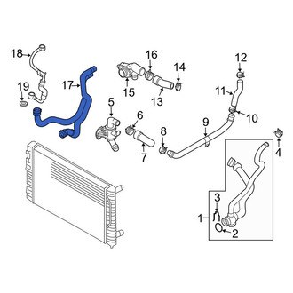 Audi OE - Engine Coolant Overflow Hose
