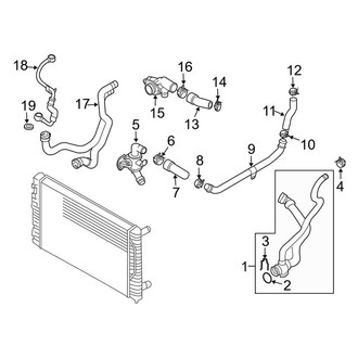 Audi OE - Cooling - Hoses & Pipes (Supply), (2.0L Gas)