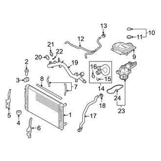 Audi OE - Cooling - Radiator & Components (Supply), (3.2L)
