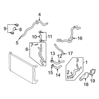 Audi OE - Cooling - Hoses & Pipes (Return), (3.2L)