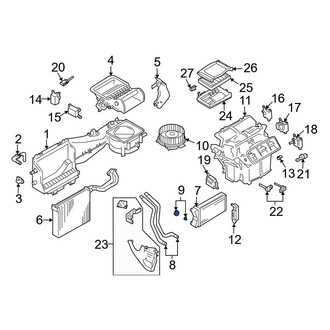Audi OE - HVAC Heater Hose Outlet Tube Seal Kit