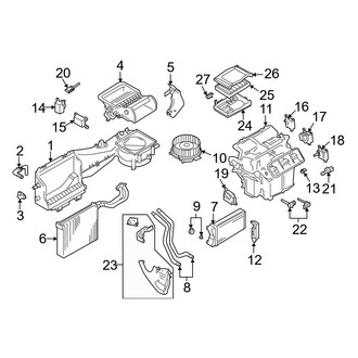 Audi OE - Air Conditioner & Heater - Evaporator & Heater Components (Convertible)