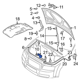 Audi OE - Front Hood Latch