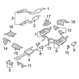 Audi OE - Exhaust System - Exhaust Components (3.2L)