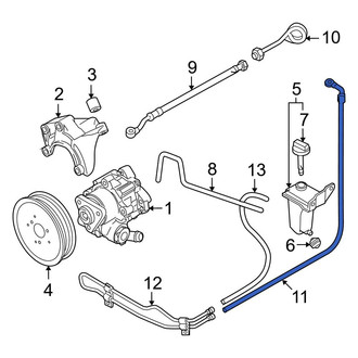 Audi OE - Power Steering Return Hose
