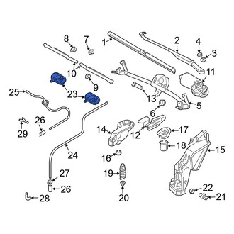 Audi OE - Front Right Windshield Washer Nozzle