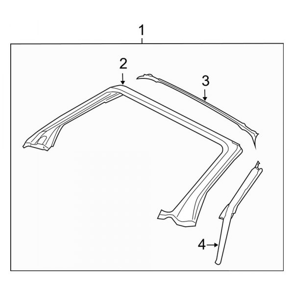 Roof - Windshield Header & Components