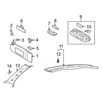 Audi OE - Roof Opening Trim Clip