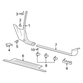 Audi OE - Pillars, Rocker & Floor - Interior Trim (Convertible)