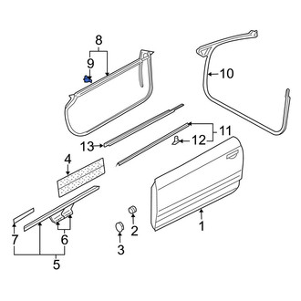Audi OE - Door Seal Clip