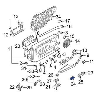 Audi OE - Rear Door Window Switch