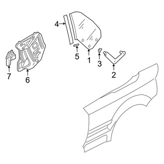 Audi OE - Quarter Panel - Glass (Cabriolet)