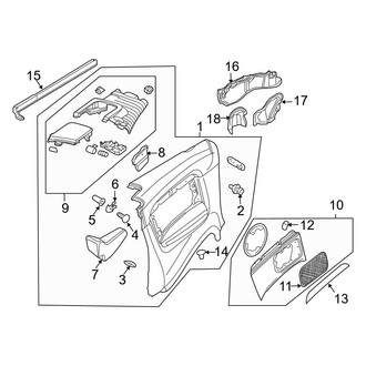 Audi OE - Quarter Panel - Interior Trim (Convertible)