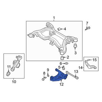 Audi OE - Rear Right Upper Suspension Control Arm