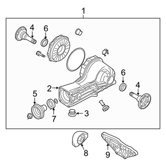 Audi OE - Rear Suspension - Axle & Differential (Convertible)