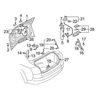 Audi OE - Trunk Lid - Lid & Components (Convertible)