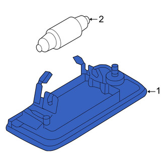 Audi OE - Rear Left License Plate Light Assembly
