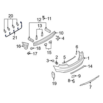 Audi OE - Rear Parking Aid System Wiring Harness