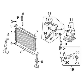 Audi OE - Cooling - Radiator & Components (Main)