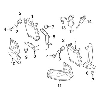 Audi OE - Cooling - Radiator & Components (Auxiliary), (Convertible)