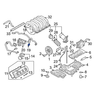 Audi OE - PCV Valve Hose Seal