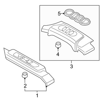Audi OE - Engine / Transaxle - Engine Appearance Cover (Cabriolet)