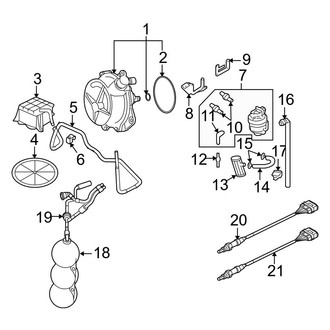 Audi OE - Emission System - Emission Components (Cabriolet 2.0L)