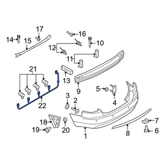 Audi OE - Rear Parking Aid System Wiring Harness