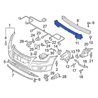 Audi OE - Front Bumper Impact Absorber