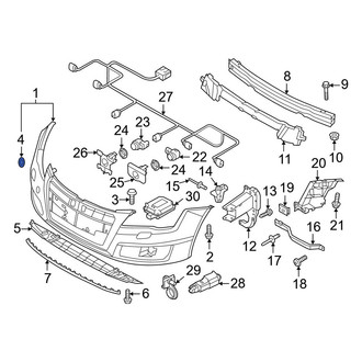Audi OE - Front Tow Eye Cap