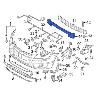 Audi OE - Front Bumper Impact Absorber