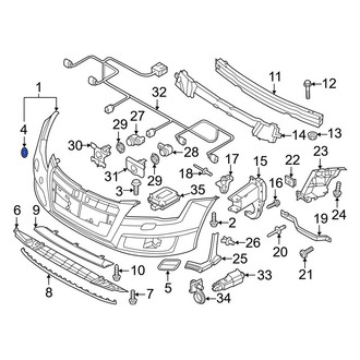 Audi OE - Front Tow Eye Cap