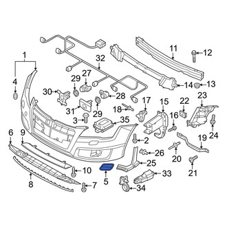 Audi OE - Front Left Bumper Cover Cap