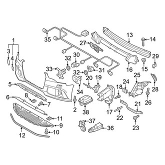 Audi OE - Front Bumper & Grille - Bumper & Components