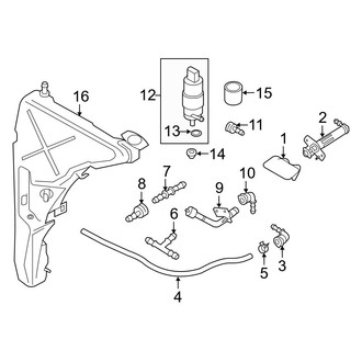 Audi OE - Front Lamps - Washer Components