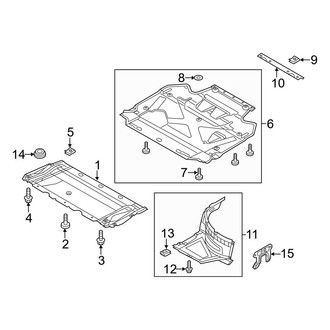 Audi OE - Radiator Support - Splash Shields