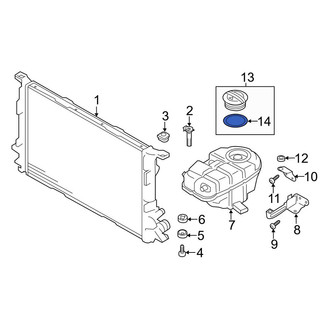 Audi OE - Engine Coolant Reservoir Cap Seal