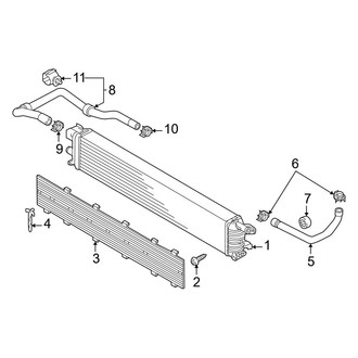 Audi OE - Cooling - Radiator & Components (Auxiliary, Center), (Base 3.0L Gas)