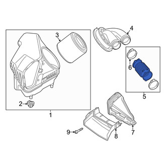 Audi OE - Engine Air Intake Hose